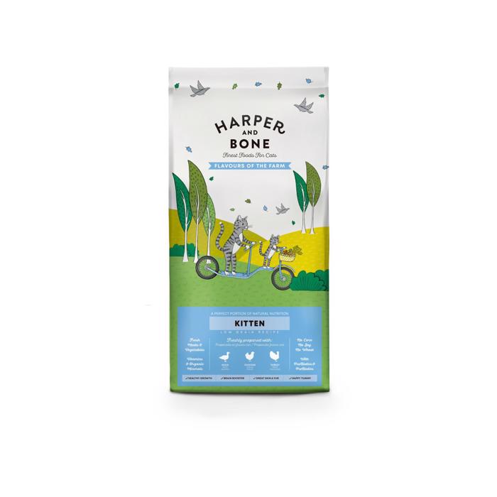 HARPER & BONE XIRA TROFI GTAS KITTEN FLAVOURS FARM 2kg